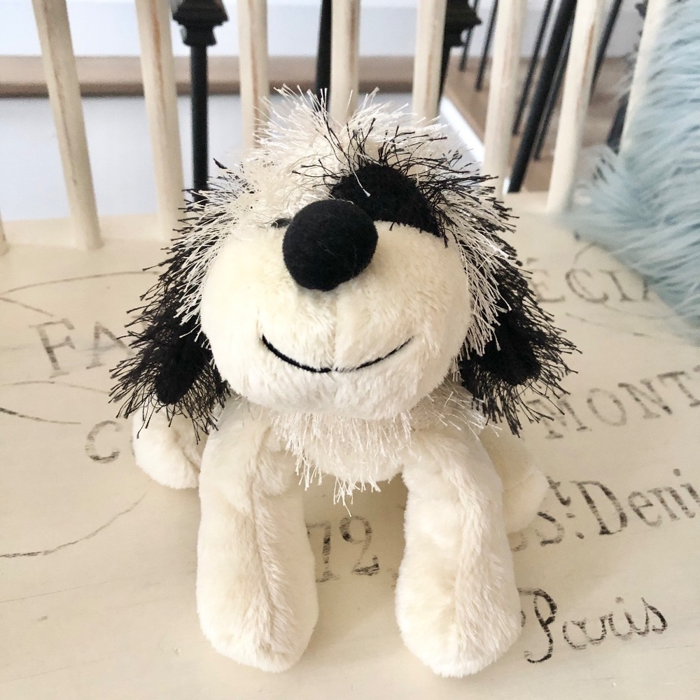 Webkinz Black & White Cheeky Dog Ganz Stuffed Toy,‎ Good Condition, NO CODE